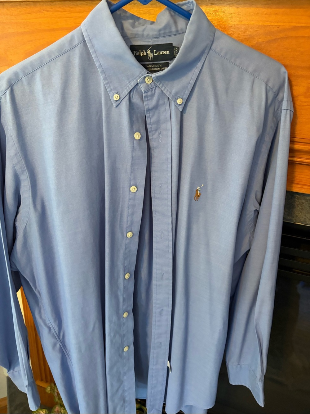 Ralph Lauren Light Blue Oxford Button-Down Shirt with Pony Logo